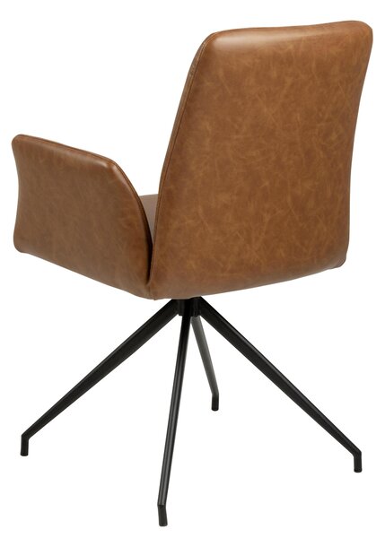 ŽIDLE S PODRUČKAMI, vzhled kůže, koňaková Carryhome - Jídelní židle, Online Only