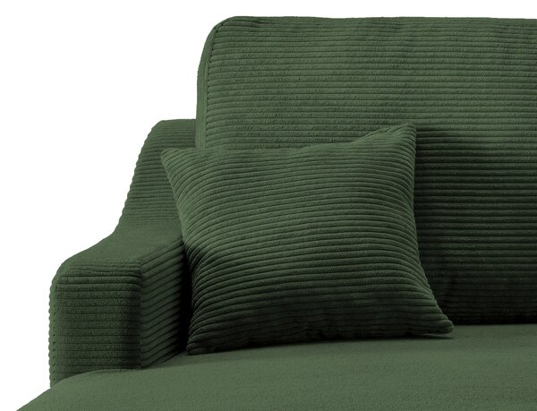 ROHOVÁ SEDAČKA, textil, tmavě zelená P & B - Sedací soupravy, Online Only