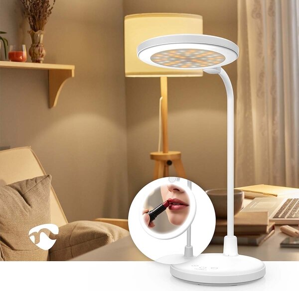 Nedis LTLRM11WT - LED Stm. nab. dot. lampa LED/6W/1200 mAh 3000/4000/5700K bílá