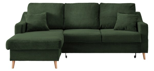 ROHOVÁ SEDAČKA, textil, tmavě zelená P & B - Sedací soupravy, Online Only