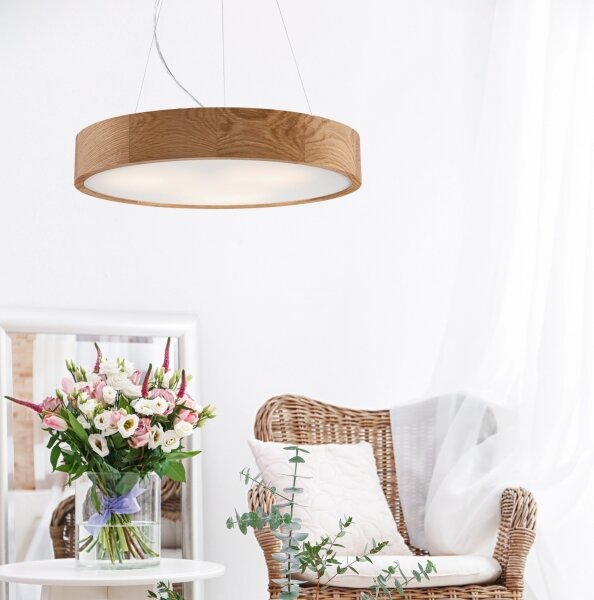 Brilagi - LED Lustr na lanku CARVALHO 3xE27/60W/230V dub pr. 47,5 cm