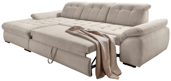 ROHOVÁ SEDAČKA, textil, béžová P & B - Sedací soupravy, Online Only