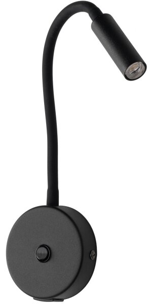 LED Nástěnná lampa s USB portem LAGOS 1xG9/3W/5V černá