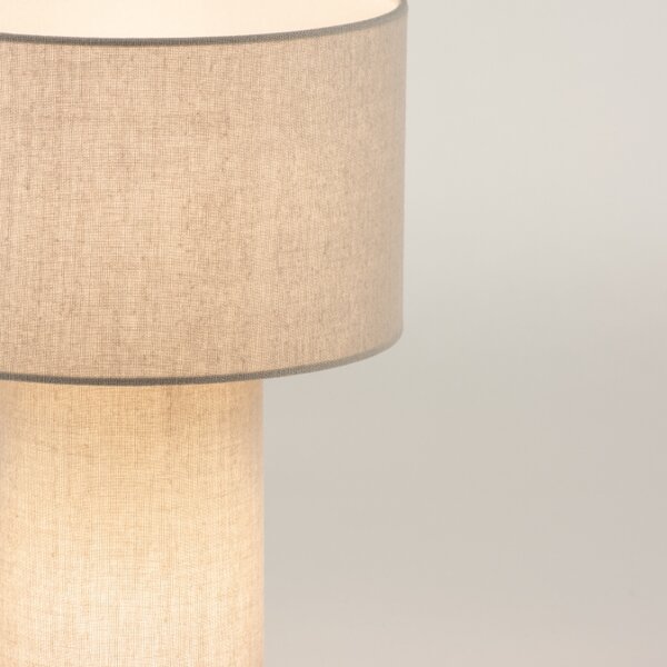 Stolní textilní lampa André Grey (LMD)