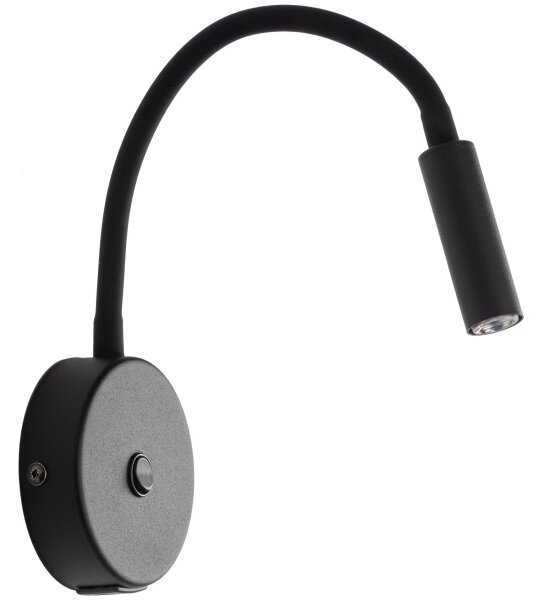 LED Nástěnná lampa s USB portem LAGOS 1xG9/3W/5V černá