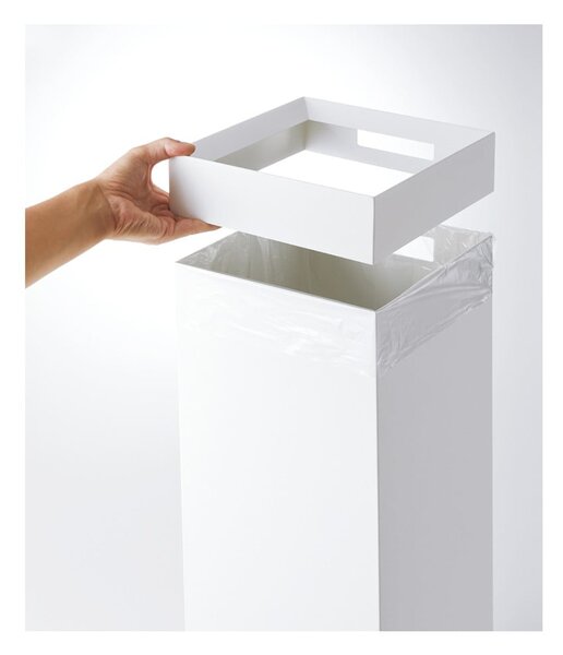 Bílý kovový odpadkový koš 27 l Tall – YAMAZAKI