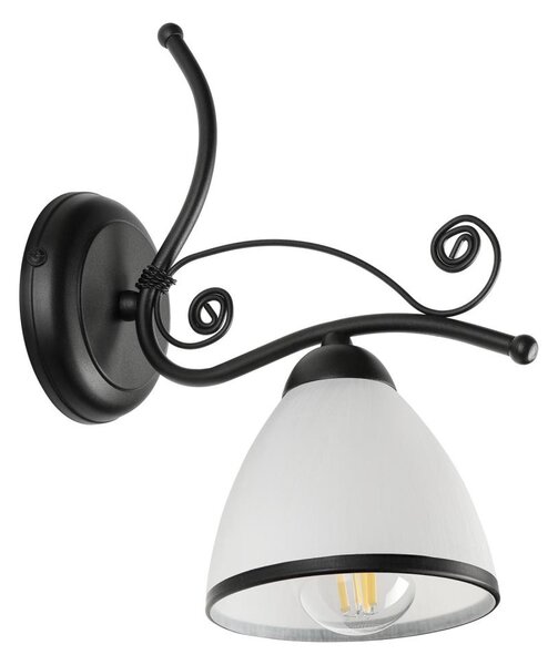 Nástěnná lampa RETRO 1xE27/60W/230V černá/bílá