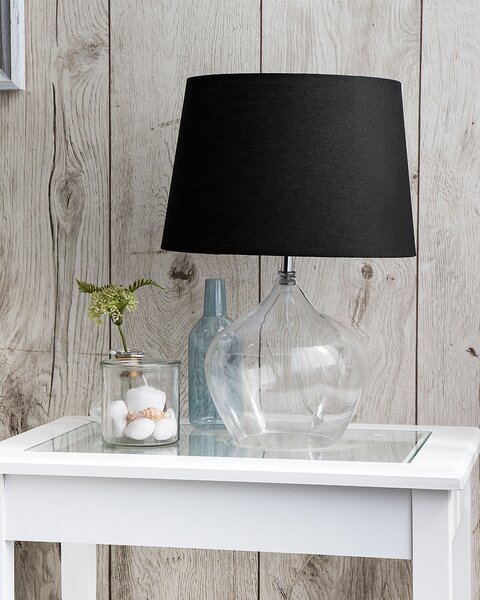 Stolní lampa OSUM Sklo Černá