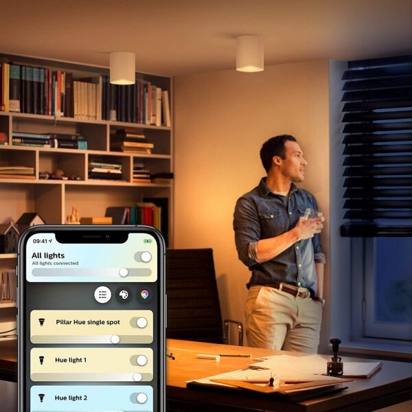 Philips - LED Stmívatelné bodové svítidlo Hue PILLAR 1xGU10/4,2W/230V + DO bílá