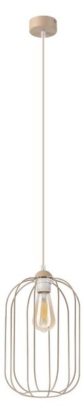 Lustr na lanku DESTELLO 1xE27/15W/230V pr. 21 cm béžová