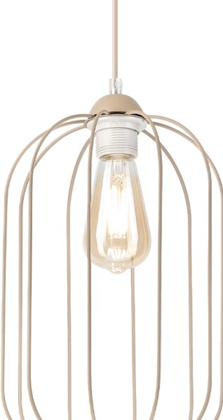 Lustr na lanku DESTELLO 1xE27/15W/230V pr. 21 cm béžová