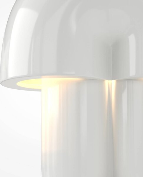 Maytoni LED stolní lampa Hope, bílá, keramika, výška 35 cm, 3000 K, stmívatelný, Bílá / opál, Obývací pokoj / jídelna, Keramika, Skandinávský