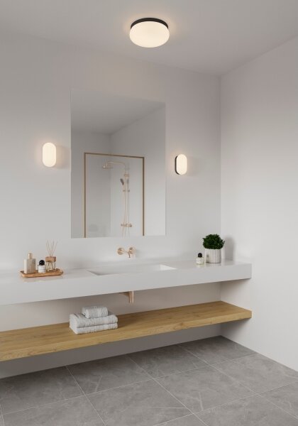 Nordlux - Koupelnové nástěnné svítidlo FOAM 1xE27/55W/230V IP44 černá
