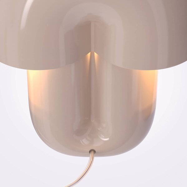 Maytoni LED stolní lampa Hope, béžová, keramika, výška 35 cm, 3000 K, stmívatelný, Krémová / jantar, Obývací pokoj / jídelna, Keramika, Skandinávský