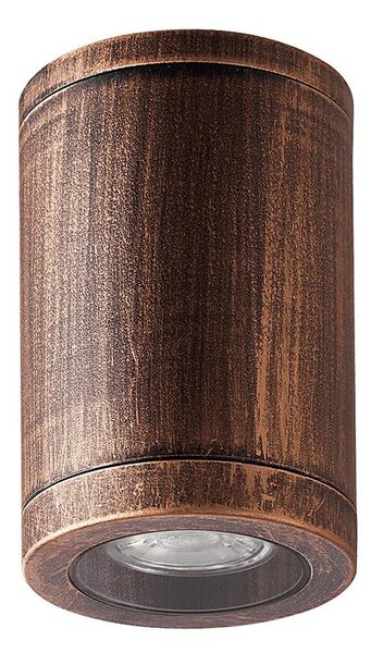Luxera 48326 - Venkovní stropní svítidlo MOPTI 1xGU10/7W/230V IP54 bronzová