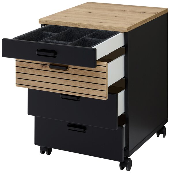 POJÍZDNÝ KONTEJNER, 45/66/55 cm Stylife - Online Only kancelářský nábytek, Online Only