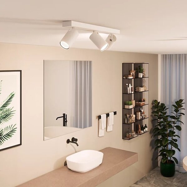 Philips - Koupelnové bodové svítidlo IDRIS 3xGU10/5W/230V IP44 bílá