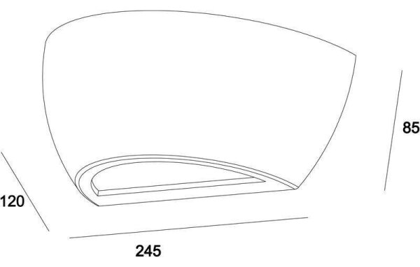 Deko-Light 341179 - Nástěnné svítidlo NETITO 1xE14/25W/230V beton