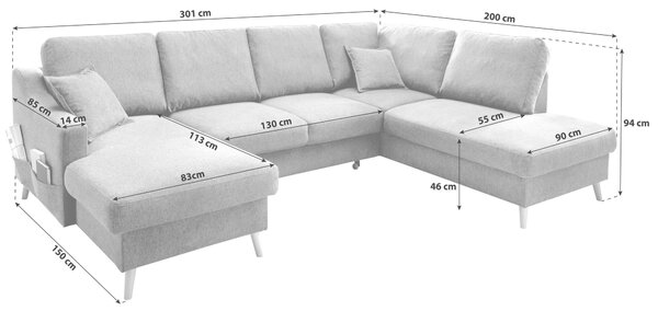 SEDACÍ SOUPRAVA, textil, tmavě zelená P & B - Sedací soupravy, Online Only