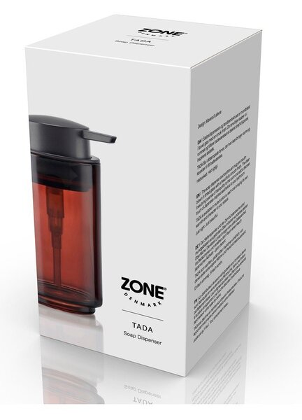 Hnědý skleněný dávkovač mýdla 250 ml Tada – Zone