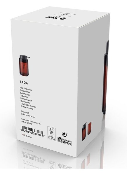 Hnědý skleněný dávkovač mýdla 250 ml Tada – Zone