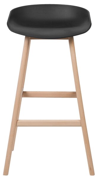 Sada 2 barových židlí MICCO Černá
