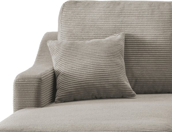 ROHOVÁ SEDAČKA, textil, šedavě hnědá P & B - Sedací soupravy, Online Only
