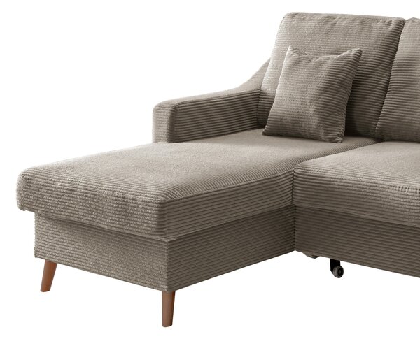 ROHOVÁ SEDAČKA, textil, šedavě hnědá P & B - Sedací soupravy, Online Only