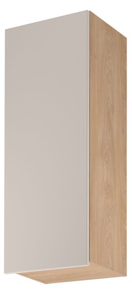Vysoká horní kuchyňská skříňka SALERNO - šířka 40 cm, dub / béžová, levé provedení