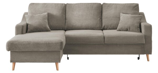 ROHOVÁ SEDAČKA, textil, šedavě hnědá P & B - Sedací soupravy, Online Only