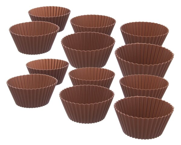 Silikonové formy na pečení muffinů v sadě 12 ks ø 5,5 cm – Orion