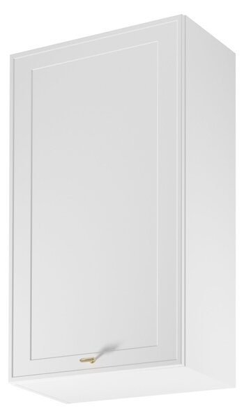 Vysoká horní kuchyňská skříňka SALERNO - šířka 60 cm, bílá, levé provedení