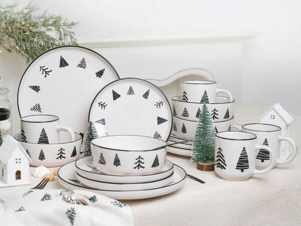 KOMBINOVANÁ SOUPRAVA Nordic Christmas Black 16dílné Creatable - Sady nádobí kombinované, Online Only