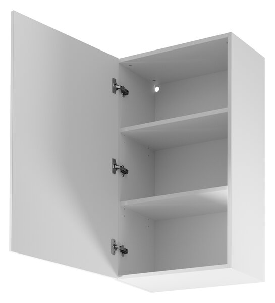 Vysoká horní kuchyňská skříňka SALERNO - šířka 60 cm, bílá, levé provedení