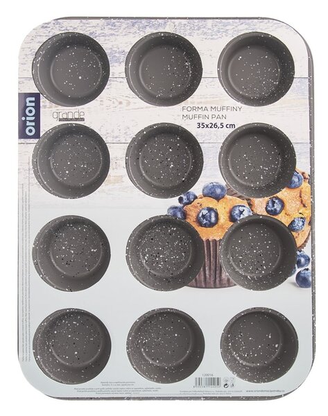 Kovová forma na pečení muffinů 26,5x35 cm Grande – Orion