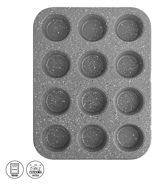 Kovová forma na pečení muffinů 26,5x35 cm Grande – Orion