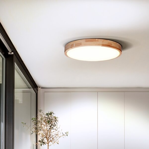 Solight WO8009- LED Stm. svítidlo SOLID OAK LED/48W/230V 3000-6500K pr. 39 cm+DO