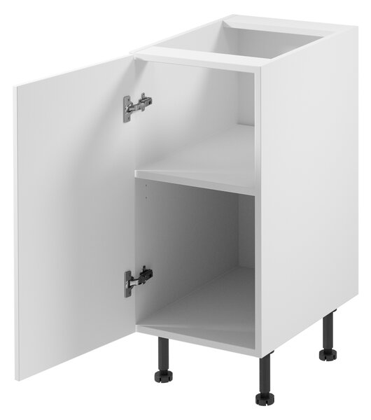 Dolní jednodveřová skříňka SALERNO - šířka 40 cm, bílá, levé provedení