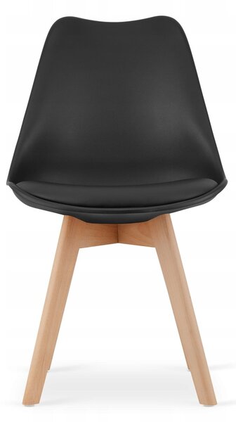 Jídelní set 1 + 4, stůl ADRIA 120x80cm bílý + židle BALI MARK černá