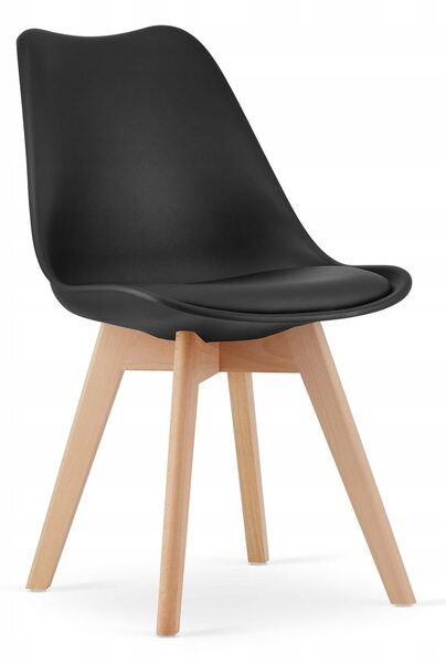 Jídelní set 1 + 4, stůl ADRIA 120x80cm bílý + židle BALI MARK černá