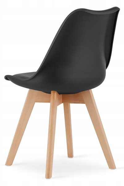 Jídelní set 1 + 4, stůl ADRIA 120x80cm bílý + židle BALI MARK černá