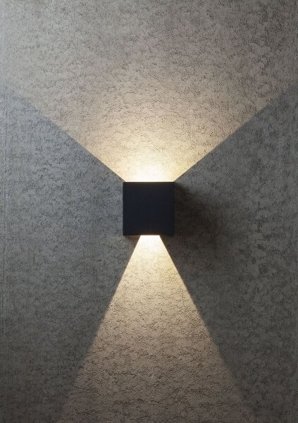 Redo 90173-LED Venkovní nástěnné svítidlo VARY 2xLED/6W/230V 3000K IP54 antracit