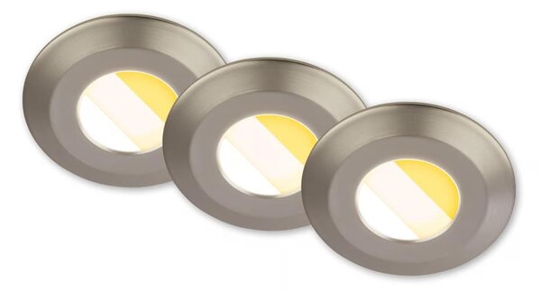 Briloner 7589032-SADA 3xLED Stm koup podh svíti KLIRA LED/4,9W/230V IP44 chrom