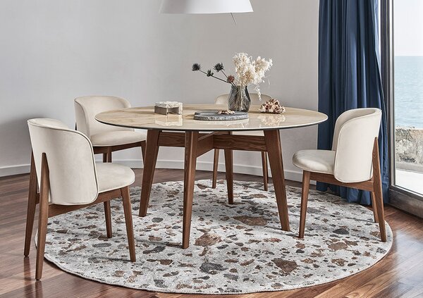 Calligaris Kulatý koberec Terrazzo, O240 cm