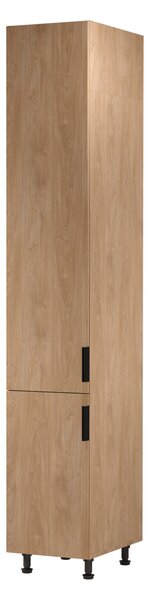 Vysoká kuchyňská skříň SALERNO - šířka 40 cm, dub, levé provedení