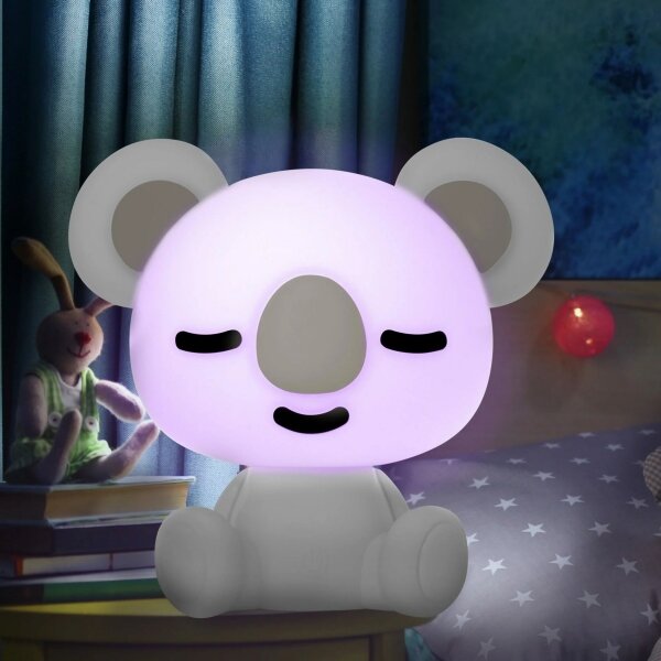 LED RGBW Stmívatelná dětská noční lampička 2,5W/230V koala bílá