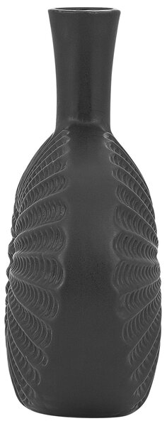 Dekorativní váza ARWAD Kamenina 24 cm Černá