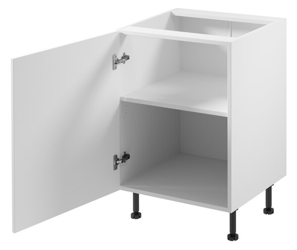 Dolní jednodveřová skříňka SALERNO - šířka 60 cm, bílá, levé provedení