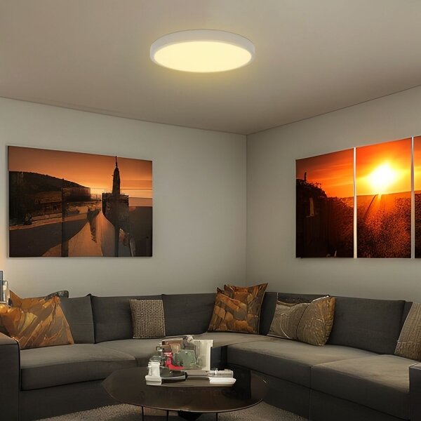 LED Koupelnové stropní svítidlo se senzorem LED/18W/230V IP44 3000K pr. 29 cm+DO