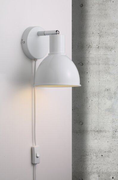 Nordlux - Nástěnné bodové svítidlo POP 1xE27/18W/230V bílá